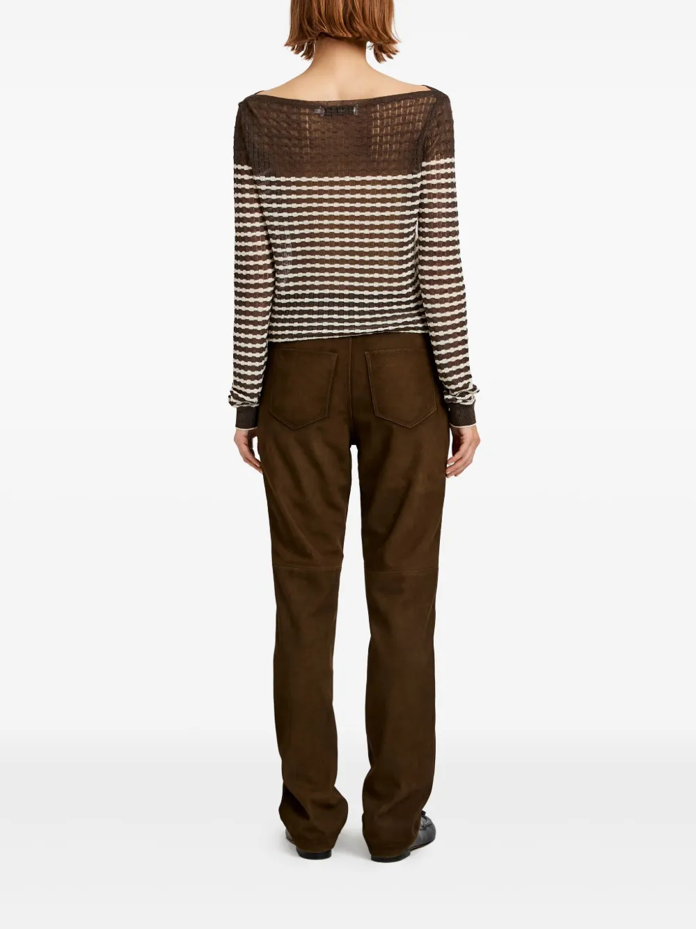 Proenza Schouler White Label Britta trui Bruin