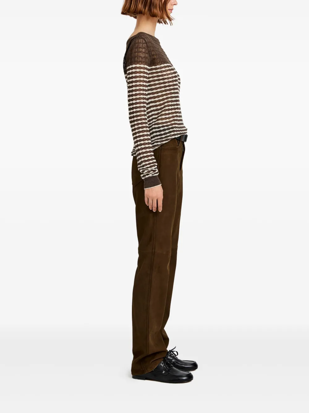 Proenza Schouler White Label Britta trui Bruin