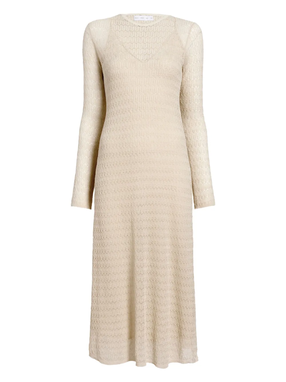 Proenza Schouler White Label knitted long-sleeve midi dress | Neutrals | Image 1