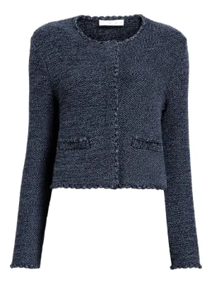 DSQUARED2 ビジュートリム クロップドジャケット | ホワイト | FARFETCH JP