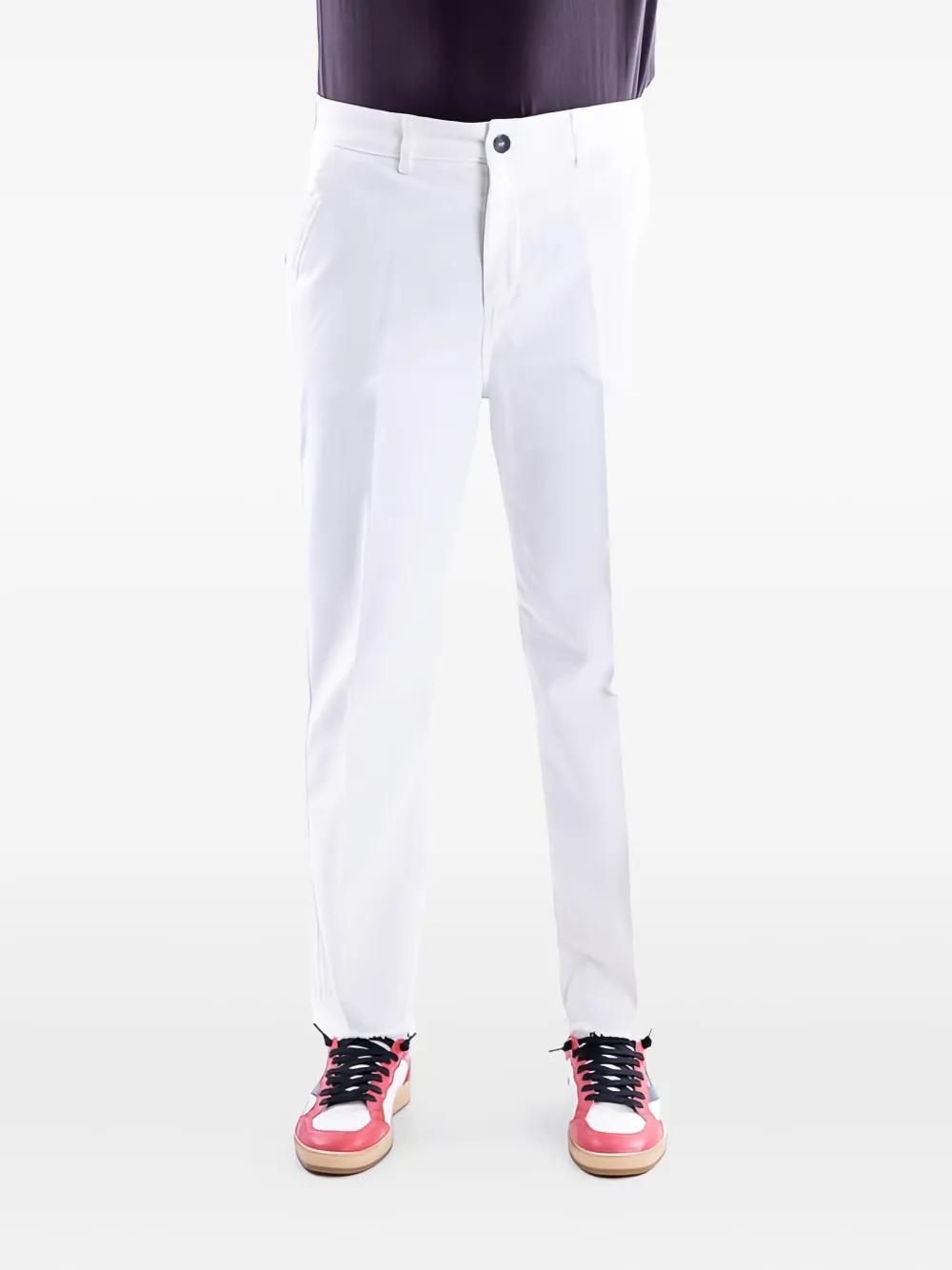 The Editor frayed-edge work jeans | White | Image 1