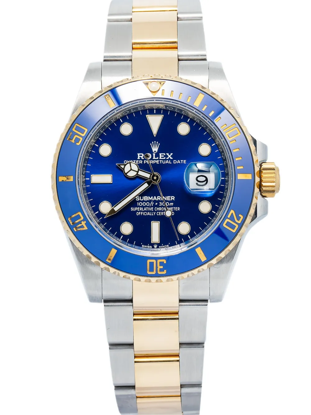 Rolex pre-owned Submariner Date 41mm - ブルー Rolex pre-owned Submariner Date 41mm - ブルー