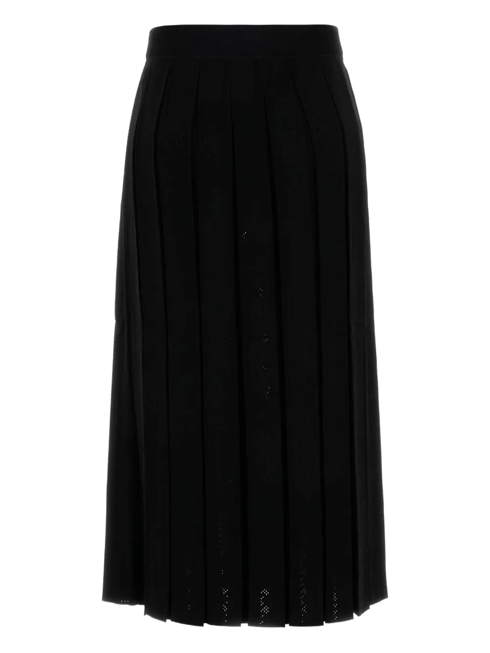 Tory Burch pleated midi skirt - Zwart