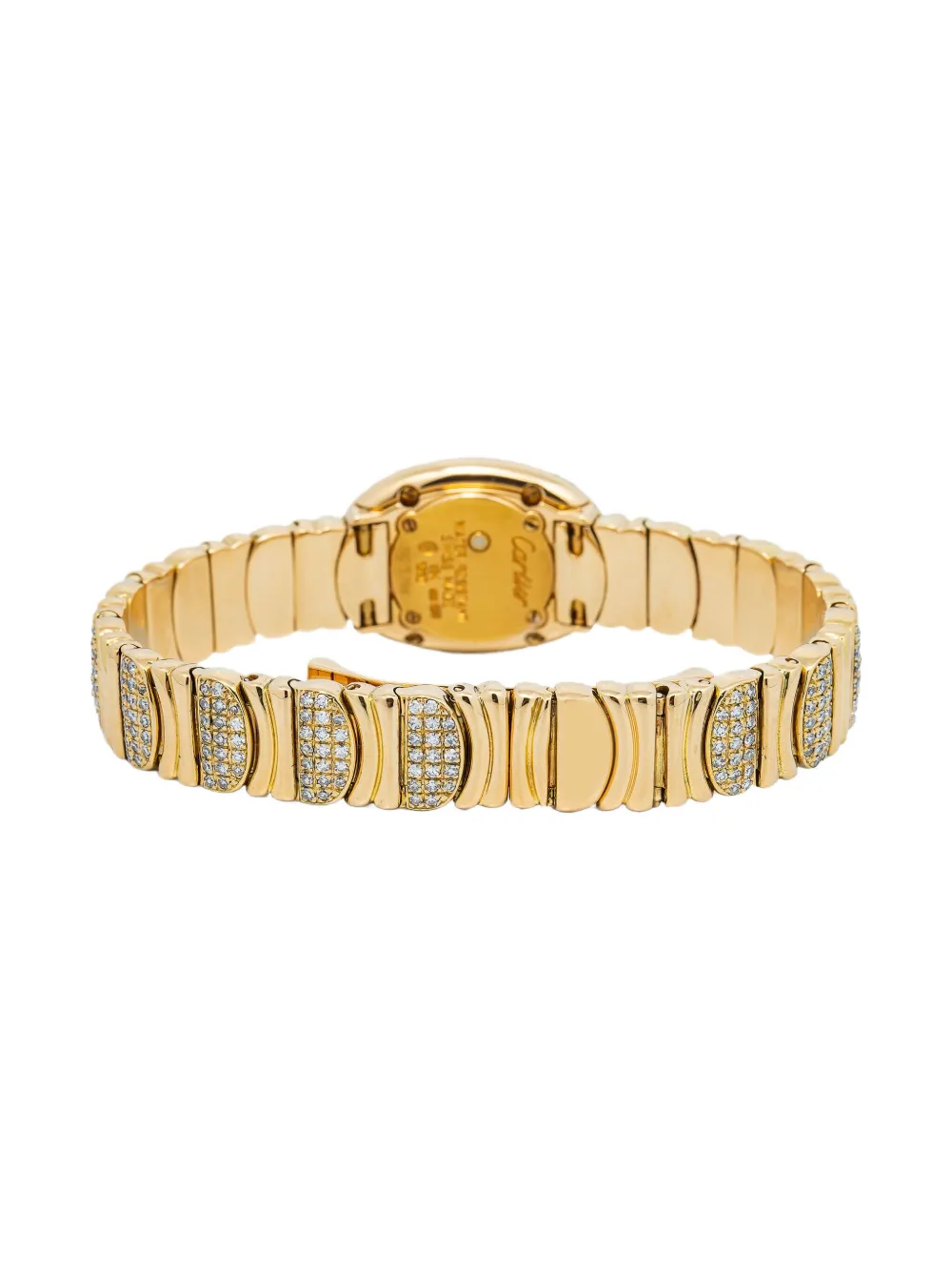 Pre-owned Cartier Baignoire 18mm In White