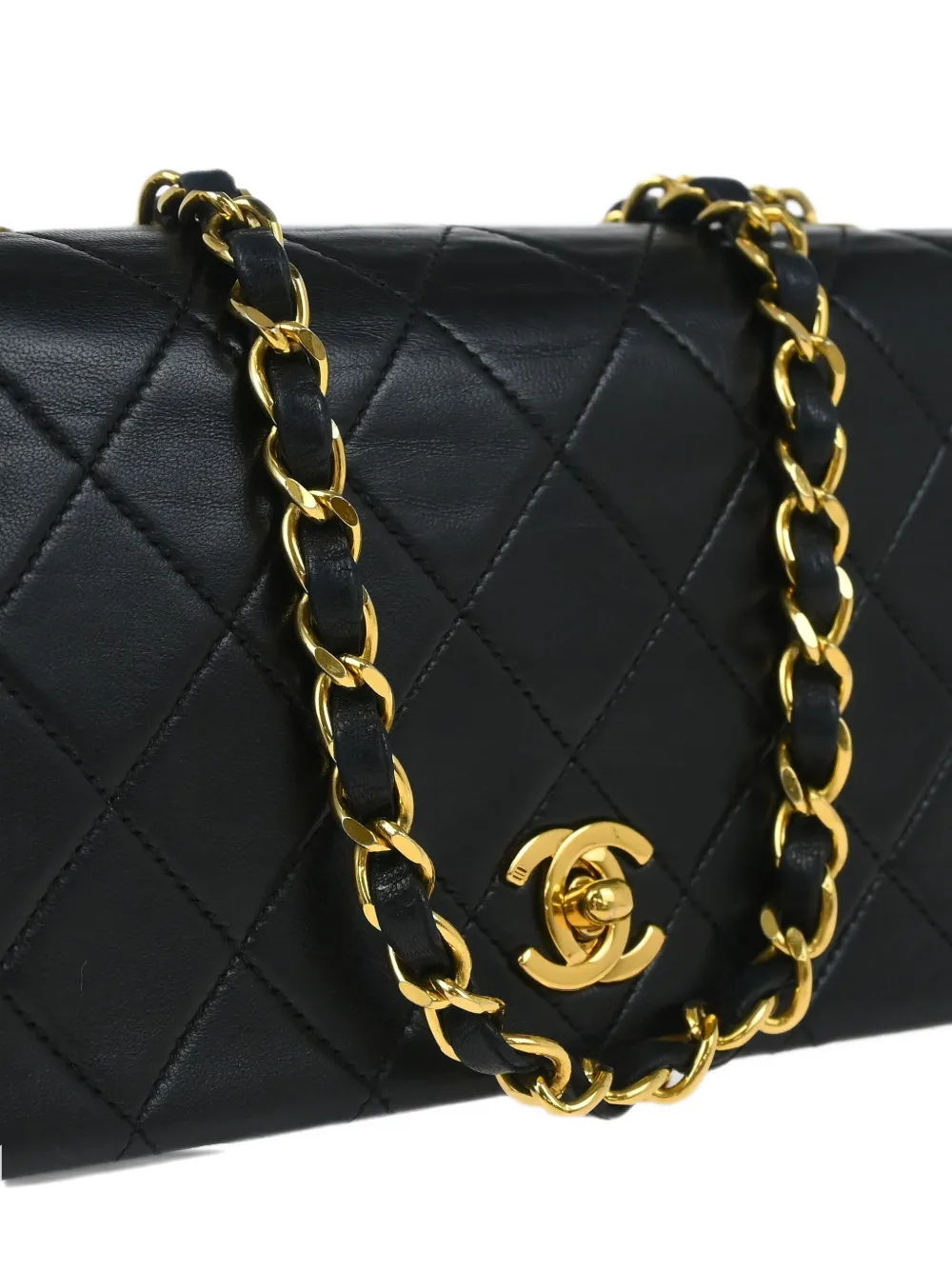 Pre-owned Chanel 1990 Mini Full Flap Shoulder Bag