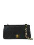 CHANEL Pre-Owned 1990 mini Full Flap shoulder bag - Black