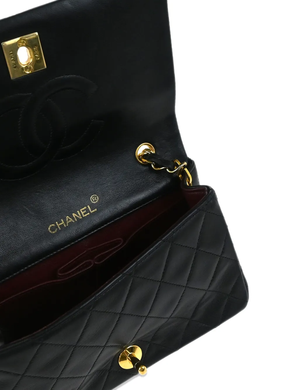 Pre-owned Chanel 1990 Mini Full Flap Shoulder Bag