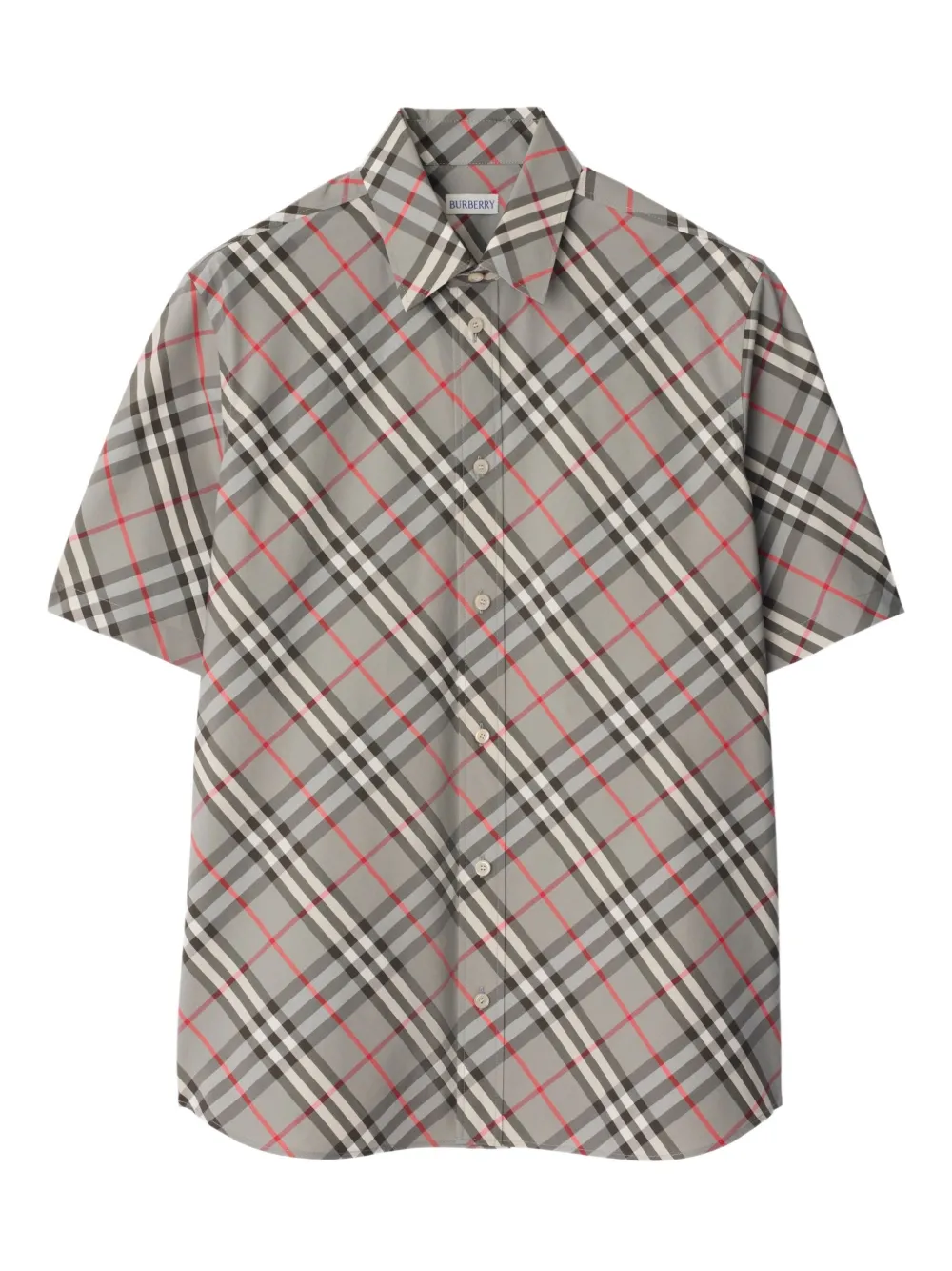 Burberry Geruit overhemd Grijs