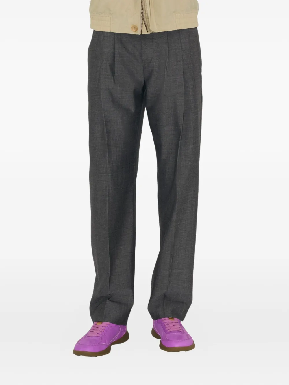 Burberry wool trousers Grijs