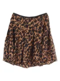 Louis Vuitton Pre-Owned 2010s leopard-print skirt - Brown