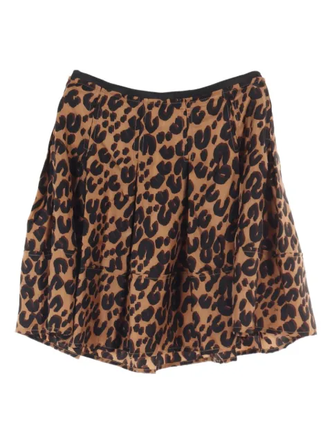 Louis Vuitton Pre-Owned falda con estampado de leopardo 2010