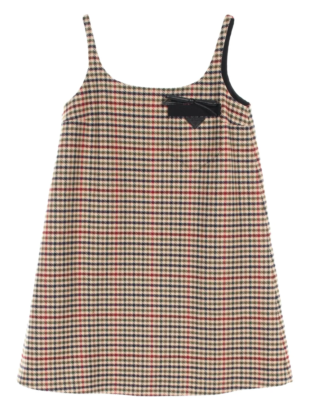 Prada Pre-Owned 10's houndstooth-pattern mini dress | Neutrals | Image 1
