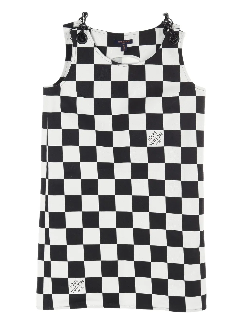 Pre-owned Louis Vuitton 2010s Damier Denim Dress