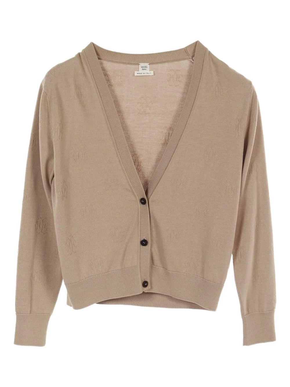 Hermès Pre-Owned 2010s H Lift cardigan | Neutrals | Image 1