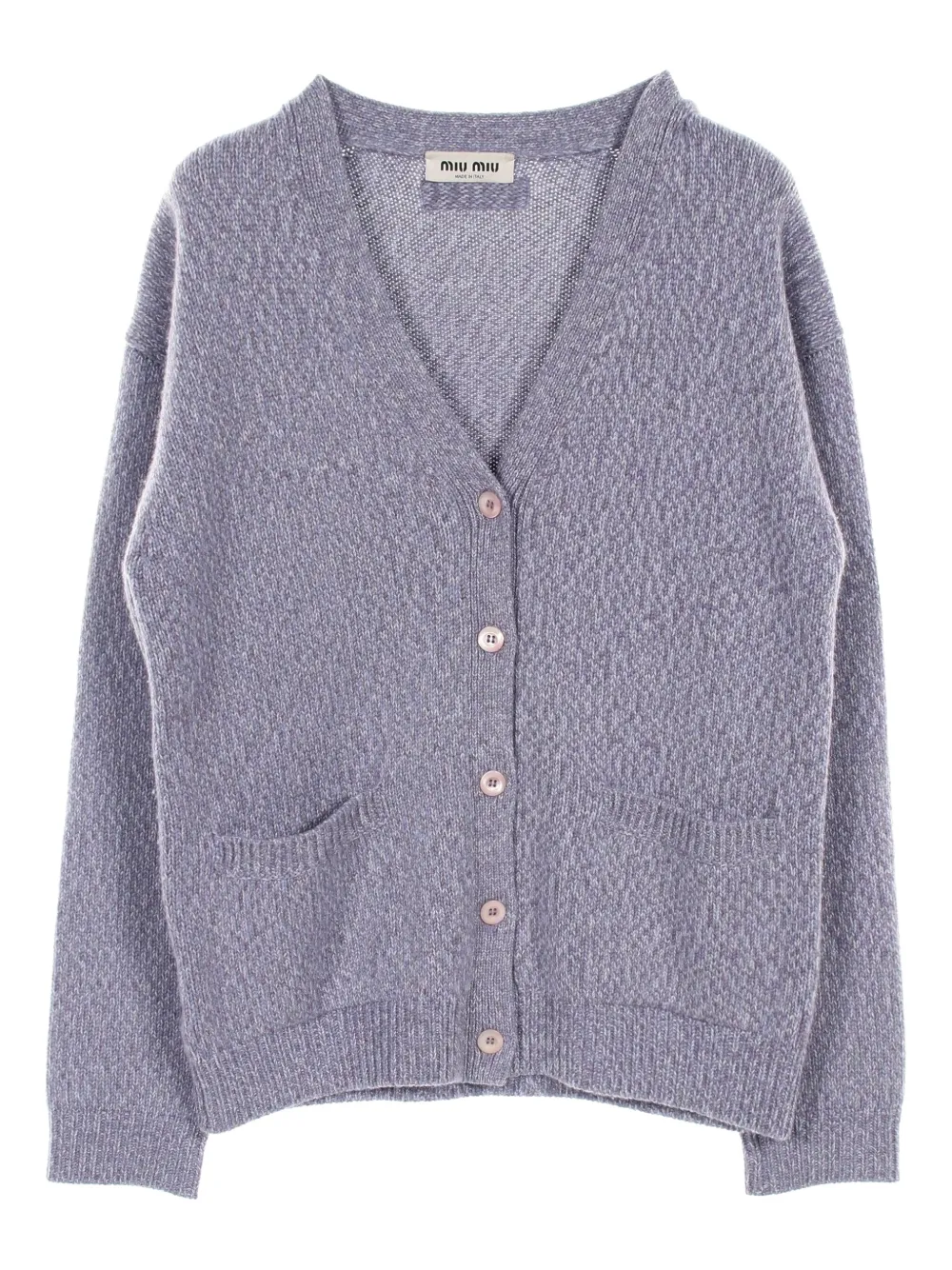 Miu Miu Pre-Owned трикотажный кардиган (2010-е годы) | фиолетовый | Image 1