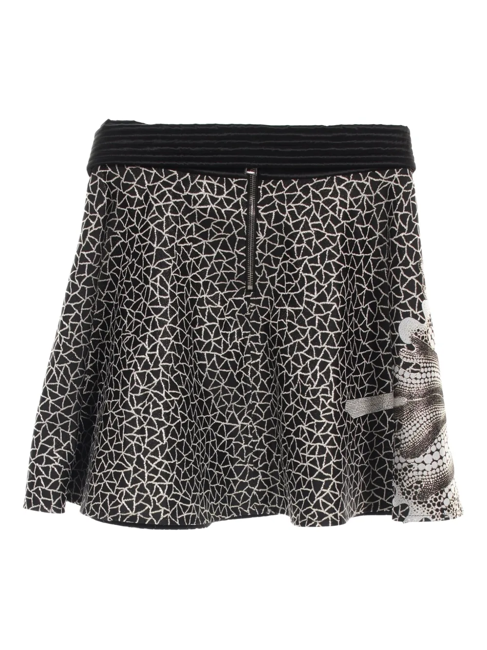 Louis Vuitton Pre-Owned x Yayoi Kusama 2010s mini-rok met bloemenprint - Zwart