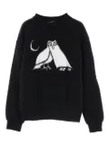 Louis Vuitton Pre-Owned 2010s Comics Owl-patch sweatshirt - Black