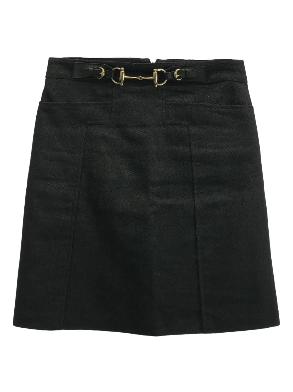 2010s Horsebit-detail skirt