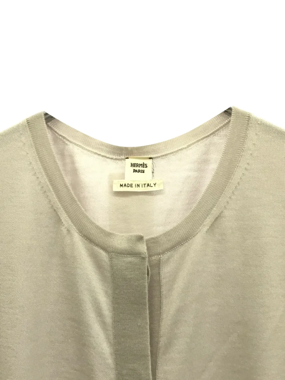 Pre-owned Hermes 2010s Cashmere Cardigan In Neutral