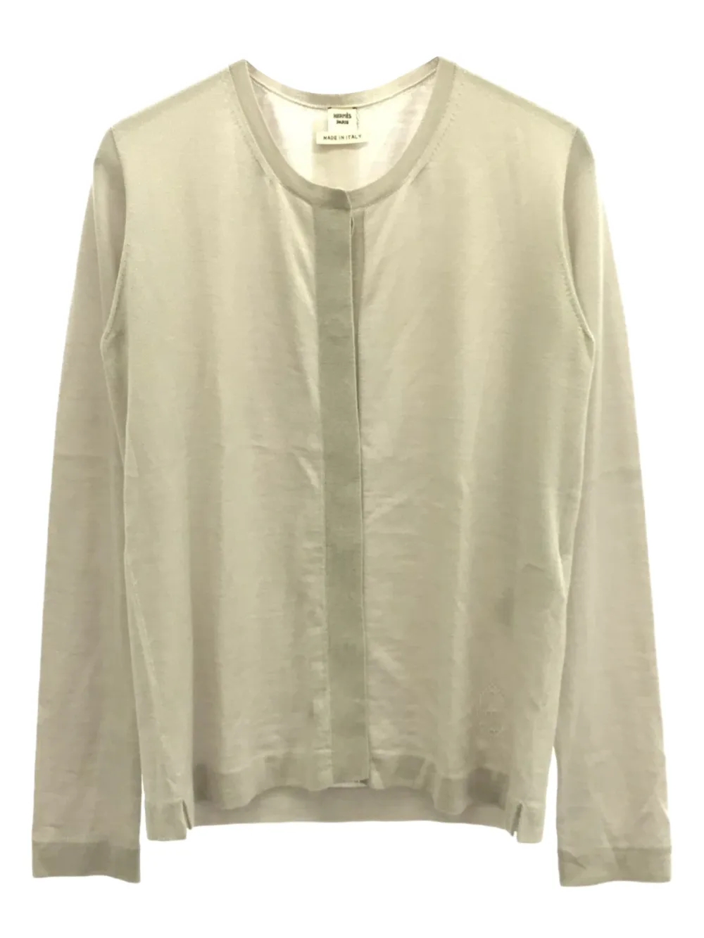 Pre-owned Hermes 2010s Cashmere Cardigan In Neutral