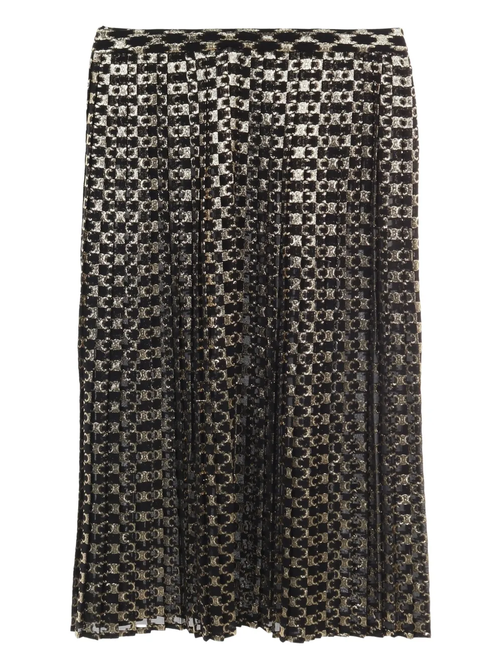 Céline Pre-Owned falda midi con motivo Triomphe 2010 | negro | Image 1