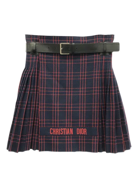 Christian Dior Pre-Owned 00's pleated mini skirt
