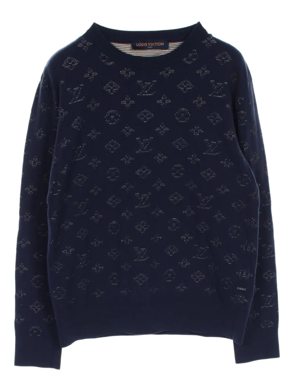 Louis Vuitton Pre-Owned 2010s monogram-pattern jumper | Blue | Image 1
