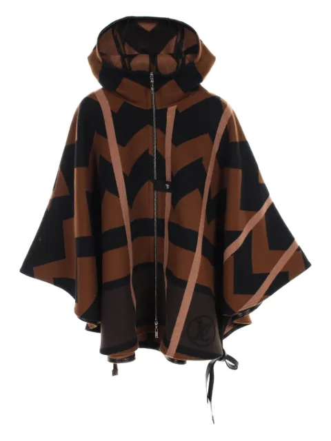 Louis Vuitton Pre-Owned 10's wool poncho 