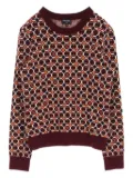 CHANEL Pre-Owned 1986-1988 Coco Mark sweater - Red