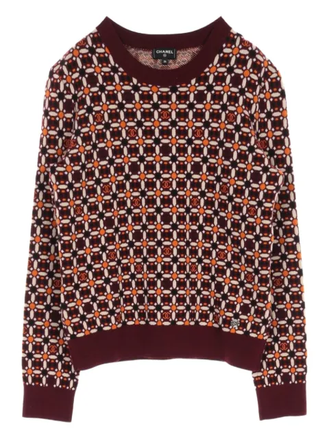 CHANEL Pre-Owned 1986-1988 Coco Mark sweater