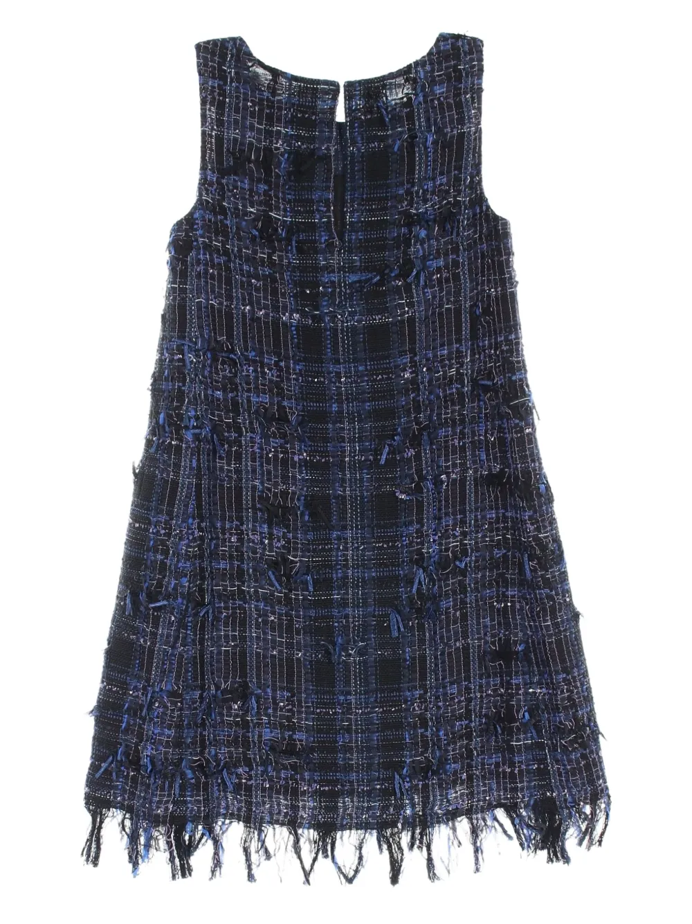 CHANEL Pre-Owned 1986-1988 tweed mini dress | Blue | Image 1