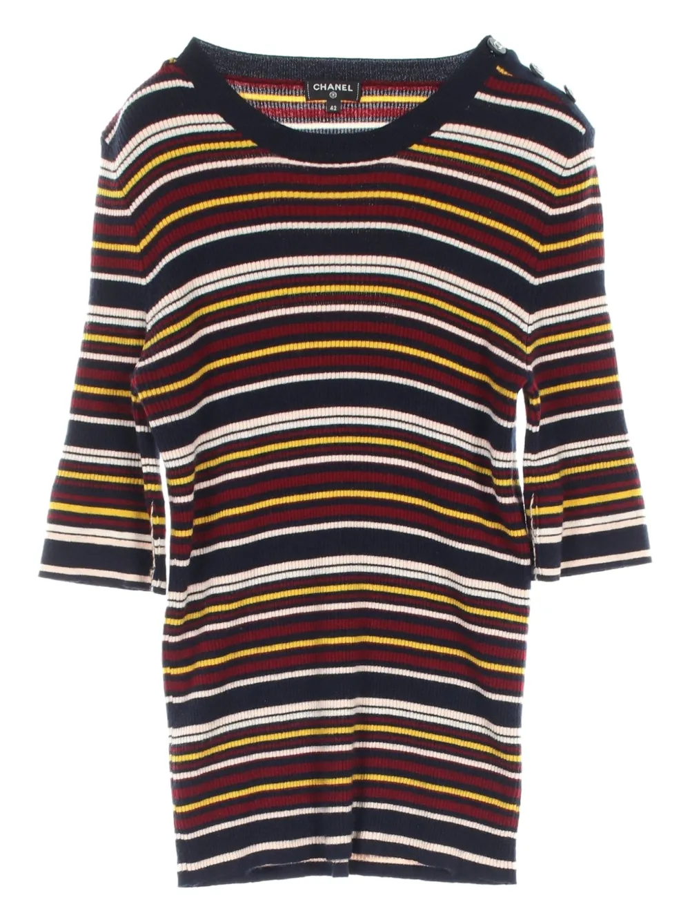 CHANEL Pre-Owned 1986-1988 Coco Mark top | Blue | Image 1