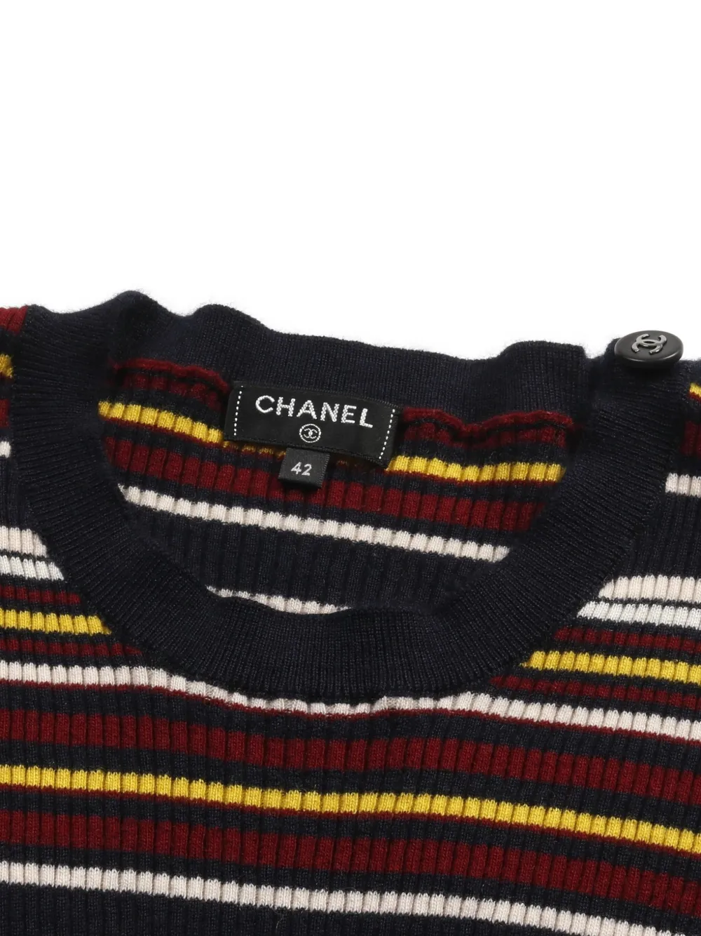 Pre-owned Chanel 1986-1988 Coco Mark Top