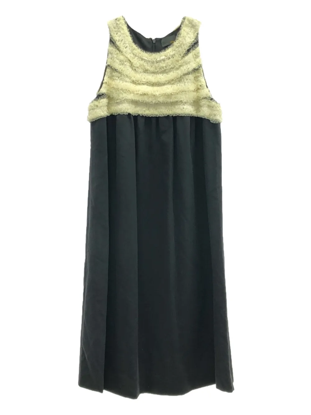 2010s ruffle-detailing silk dress
