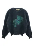 Stella McCartney Pre-Owned 2000s embroidered jumper - Blue