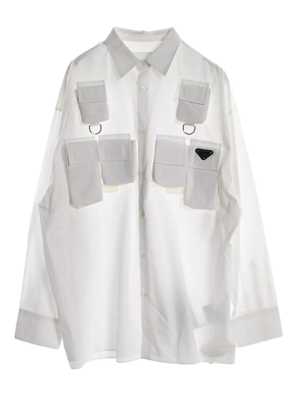Pre-owned Prada 2010s Triangle-logo Shirt