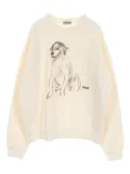 Christian Dior Pre-Owned x Duncan Grant 2010s dog-print sweatshirt - Neutrals