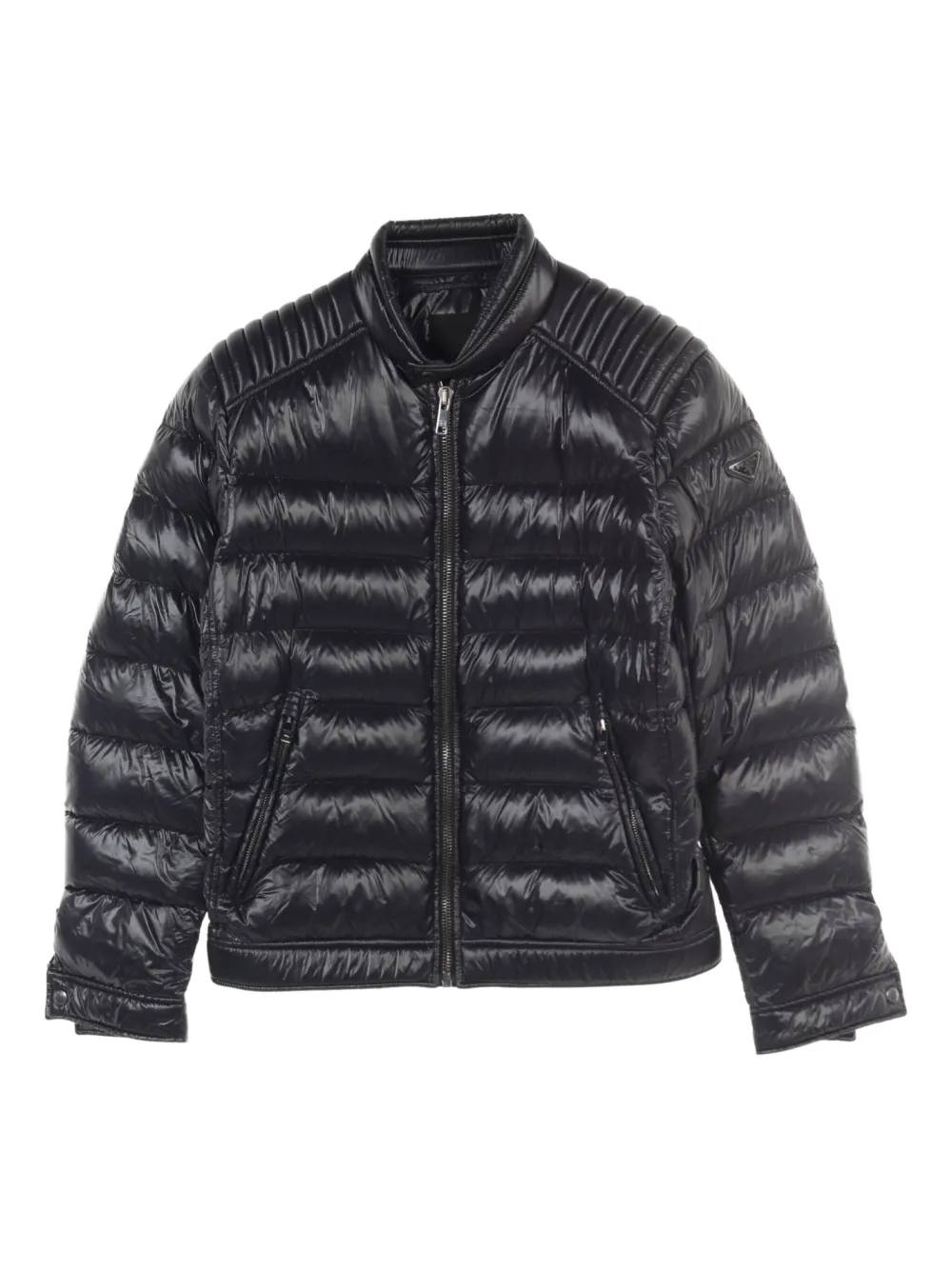 Prada Pre-Owned 2010s zip-up puffer jacket | Black | Image 1