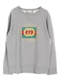 Gucci Pre-Owned 2010s tiger-embroidered sweatshirt - Grey