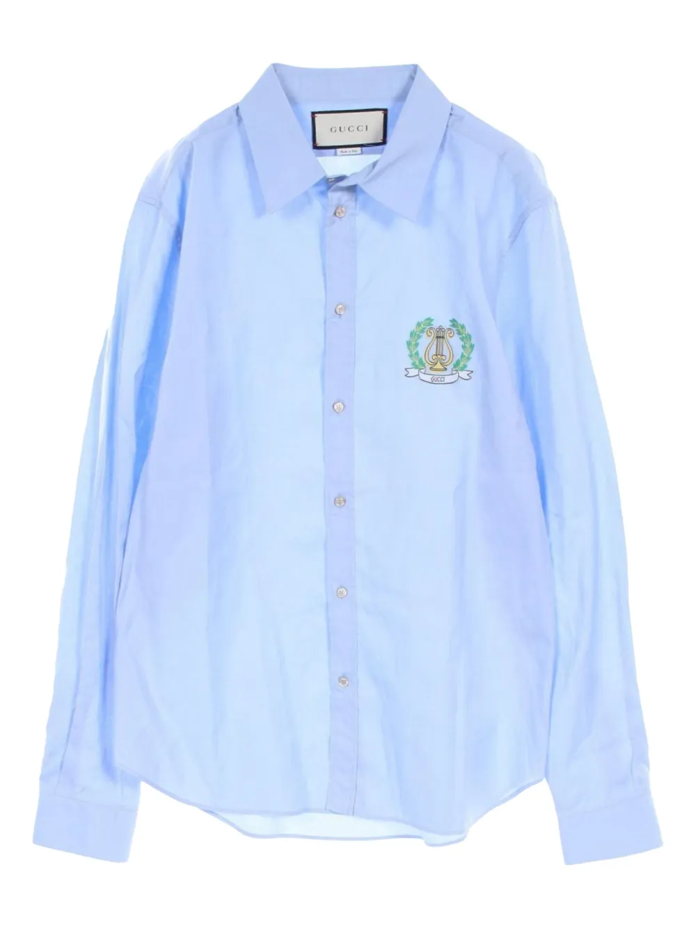 Gucci Pre-Owned camisa con logo estampado 2010 | azul | Image 1