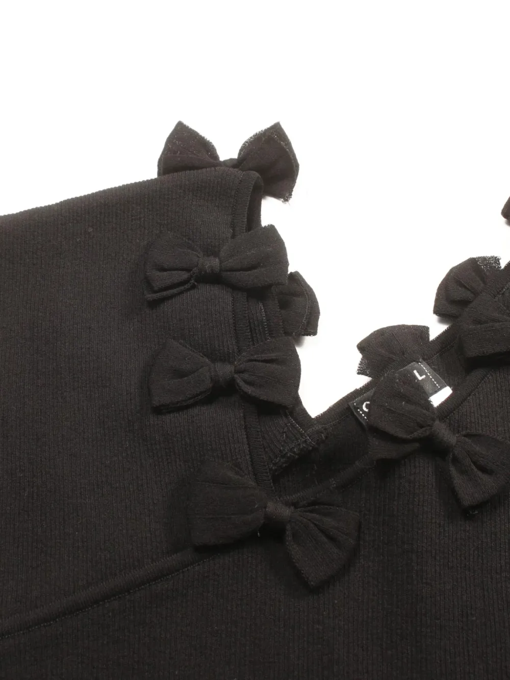 Pre-owned Chanel 1986~1988 Cotton Ribbon Top