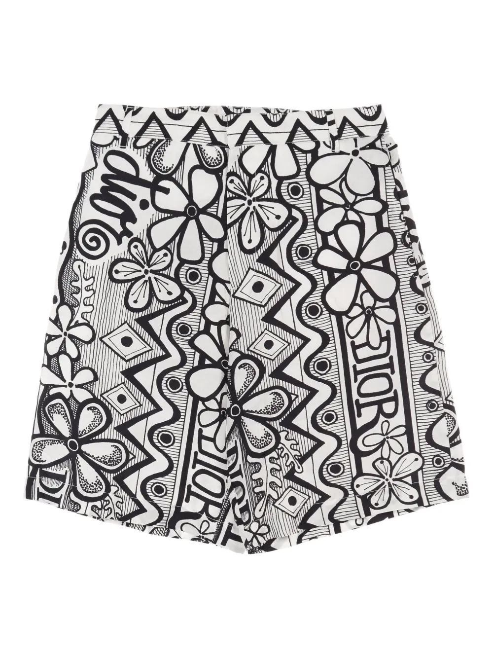 Christian Dior Pre-Owned shorts Stussy 2010 en colaboración con Shawn | blanco | Image 1