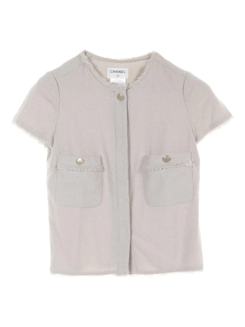 Pre-owned Chanel 1986-1988 Tweed Blouse
