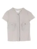 CHANEL Pre-Owned 1986-1988 tweed blouse - Grey