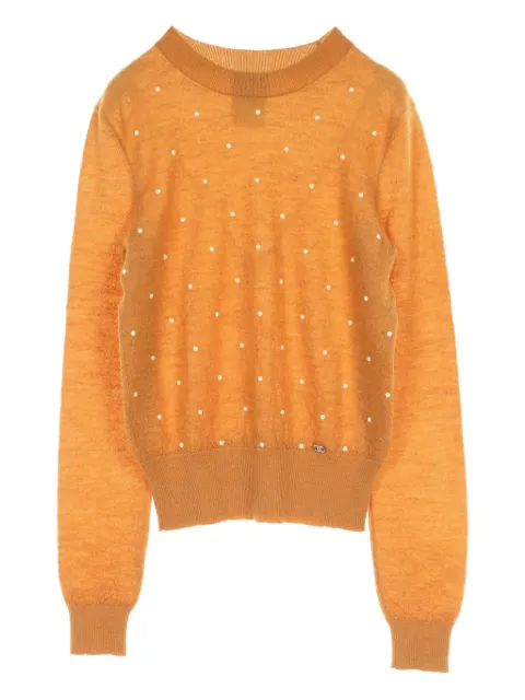 CHANEL Pre-Owned top con detalles 1986-1988