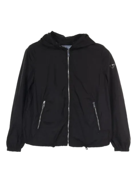 Prada Pre-Owned chamarra con capucha y cierre 2010
