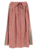 Gucci Pre-Owned 10's G Geometric midi skirt - Red