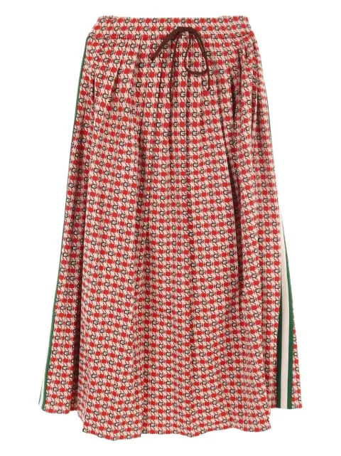 Gucci Pre-Owned 10's G Geometric midi skirt