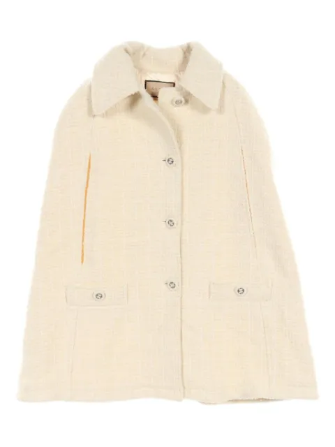 Gucci Pre-Owned 2010s Bouclé-Poncho aus Tweed