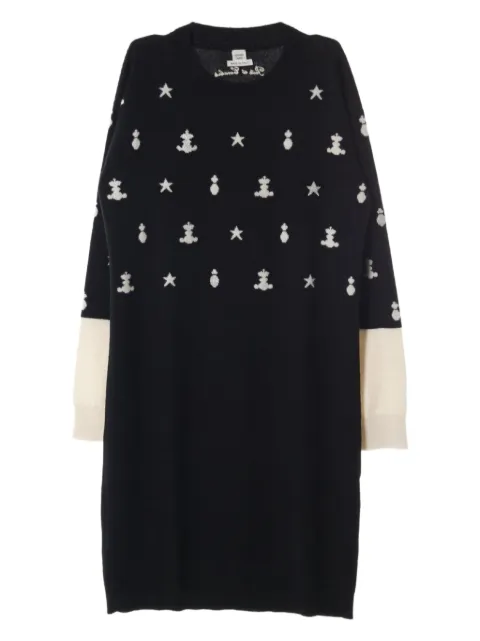 Hermès Pre-Owned 10's Poste et Cavalerie midi dress